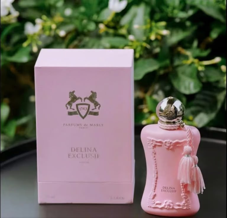 Parfums de Marly Delina Exclusif 75ml perfume bottle and pink box