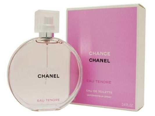 CHANEL Chance Eau Tendre Eau de Toilette 100ml bottle and box