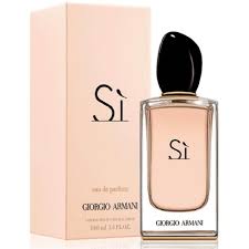 Giorgio Armani Sì Eau de Toilette for Women 100ml (3.4 fl oz) Floral Fruity Perfume Spray