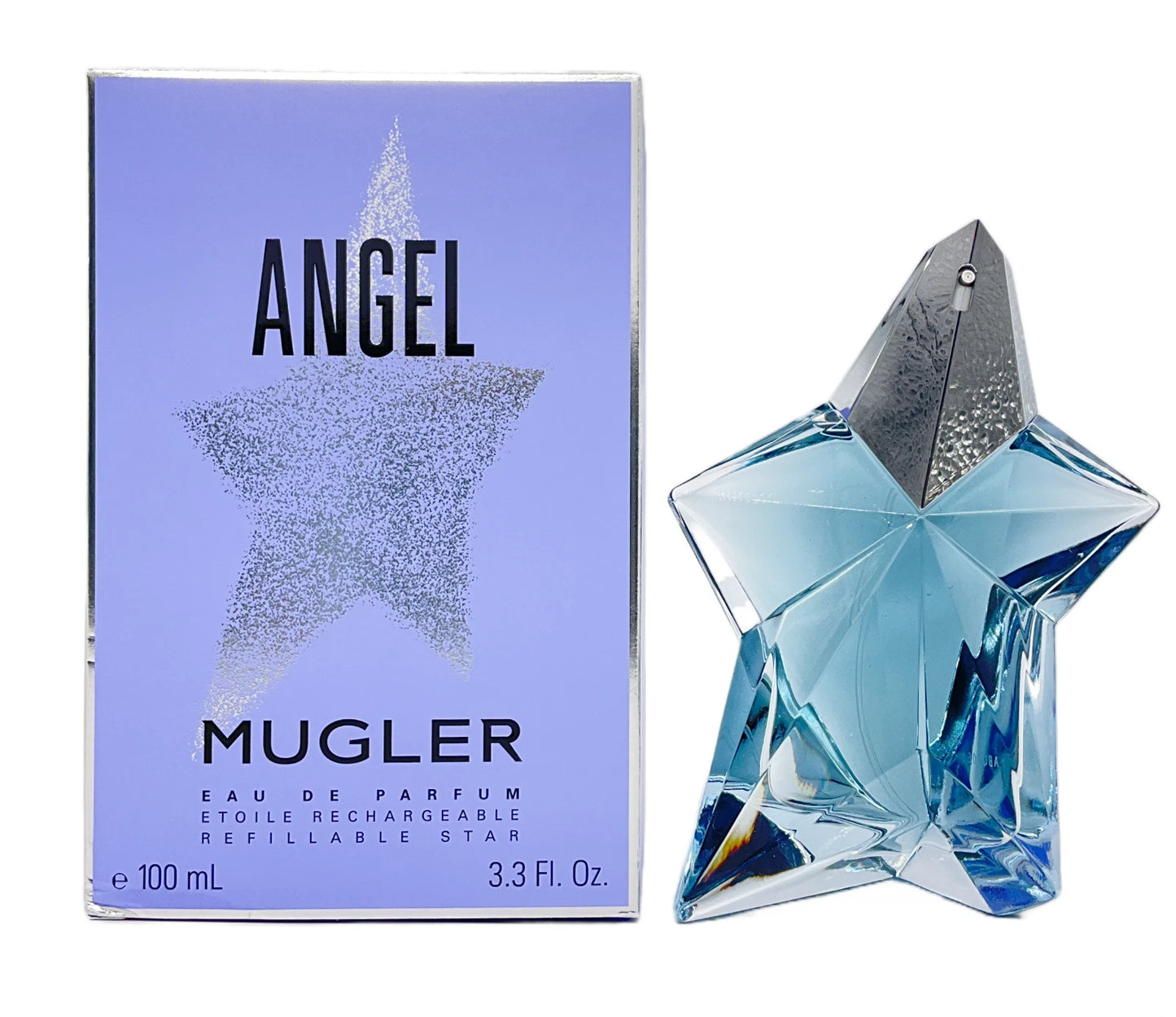 Angel by Thierry Mugler for Women 3.3 oz / 100 ml Eau de Parfum Refillable Star Spray